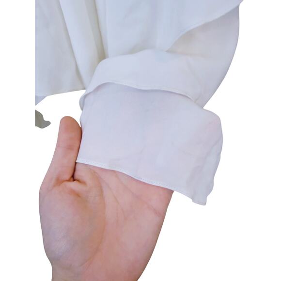 LoveShackFancy Ivory Ruffle Maxi Dress Small Soft Cottagecore Coquette Bridal - Picture 7 of 10